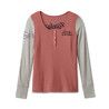 Women's Timeless Perfect Pick Colorblock Henley - Colorblocked - Light Mahogany